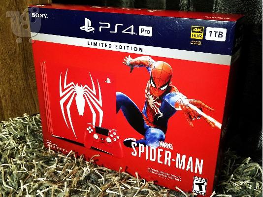 PoulaTo: Μάρκα Νέα Sony Περιορισμένη Έκδοση Marvel Spider-Man PS4 Pro 1TB Κόκκινο